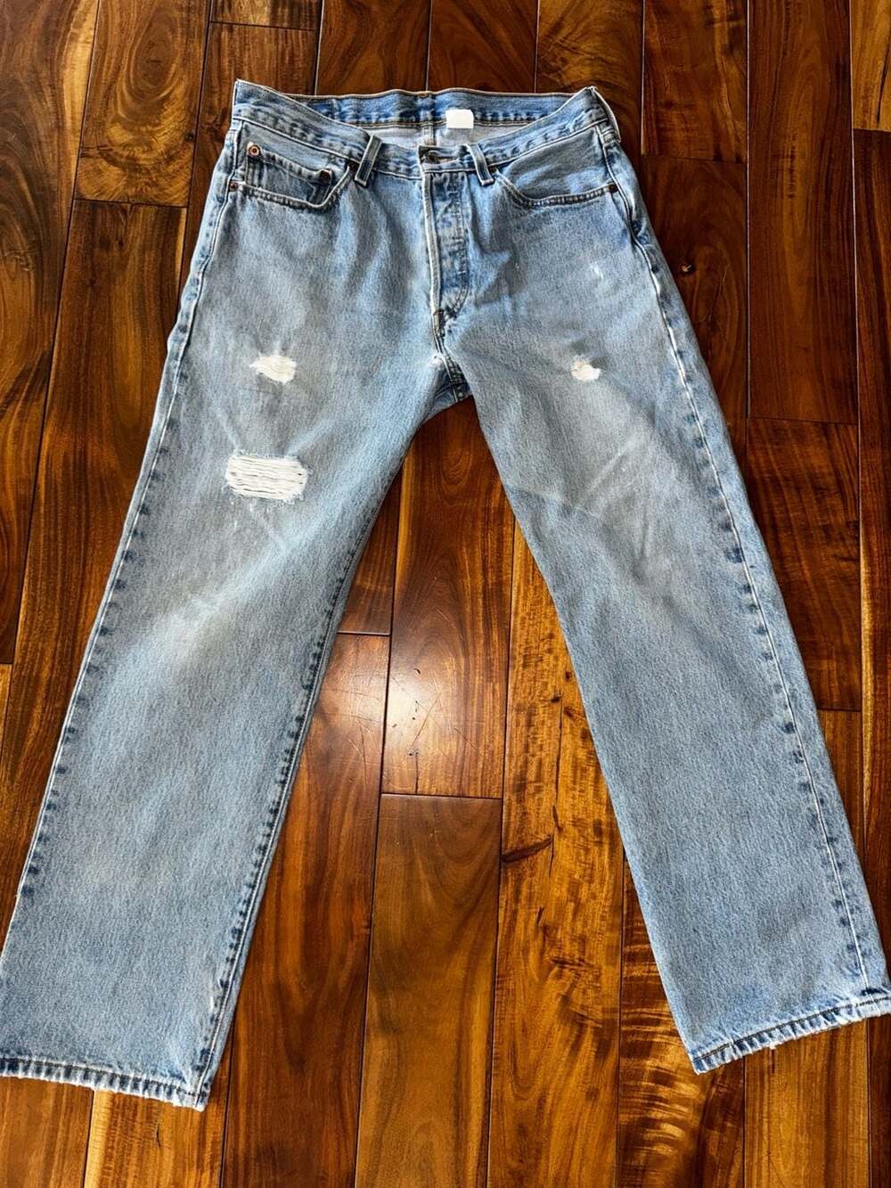 Levi's 501 Vintage 1995 Distressed Denim Jeans 33x29